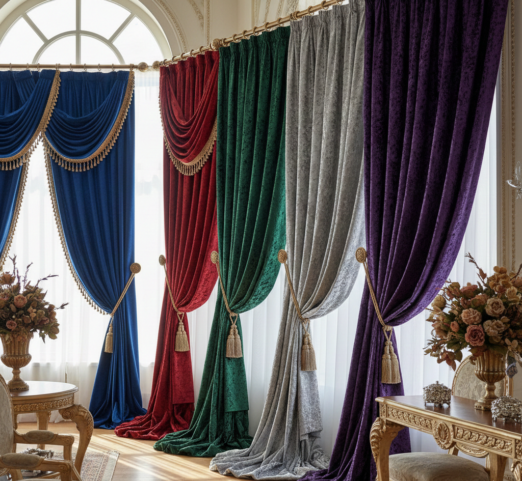 Luxury velvet curtain collection